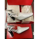 TWO PAIR OF NEW CHARLES JOURDAN LADIES SLING BACK COURT SHOES SIZE 5.