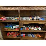 DIECAST SELECTION OF UNBOXED TOY AND MODEL CARS AND TRUCKS