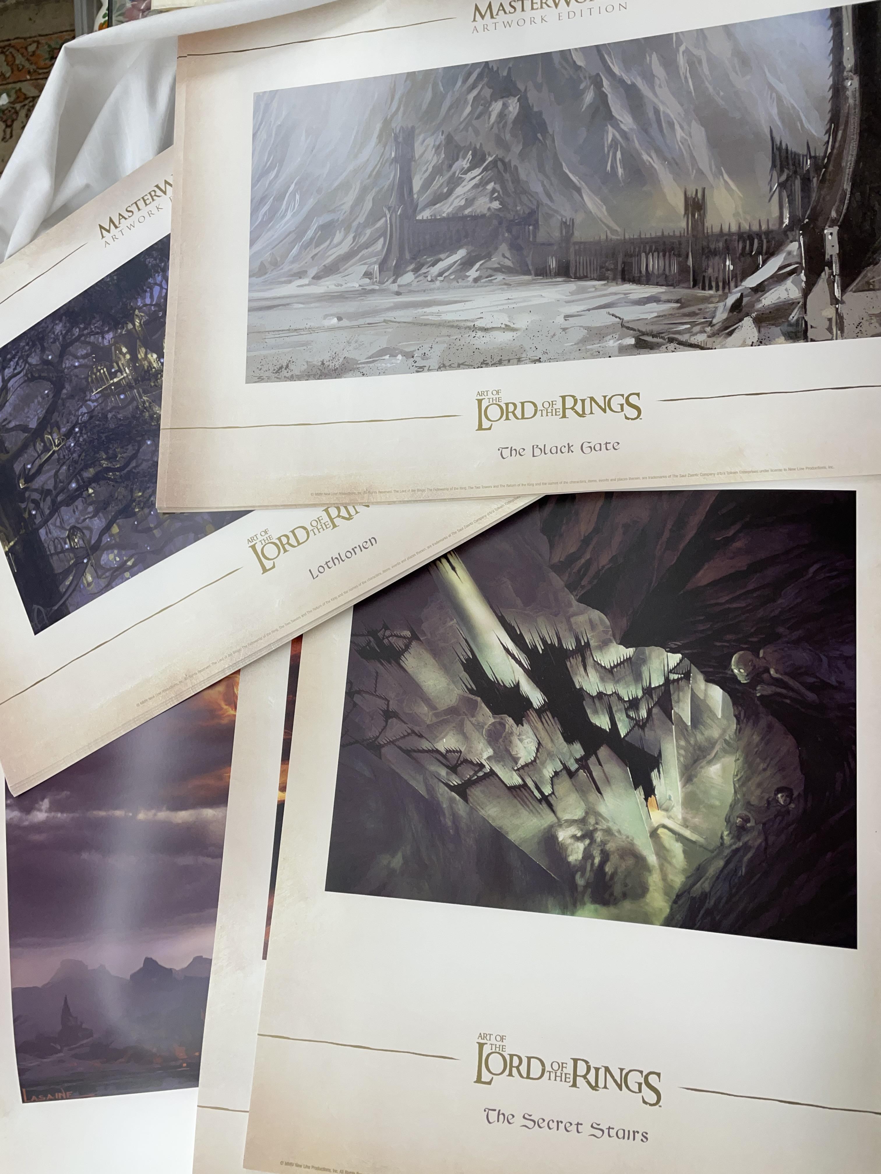 LIMITED EDITION MASTERWORKS ART OF "THE LORD OF THE RINGS" 30 PIECE LITHOGRAPHIC PRINT COLLECTION - Image 5 of 5