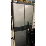 STANLEY TWO DOOR UPRIGHT TOOL STORAGE CABINET