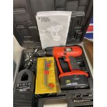CASED BALCK AND DECKER CORDLESS DRILL AND DRILL BIT SET