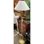 BRASS EFFECT BARLEY TWIST LAMP STANDARD