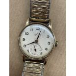 GENTS SMITHS DELUX PRESENTATION WRIST WATCH ON EXPANDING STRAP