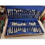 CANTEEN OF COOPER LUDLAM SHEFFIELD STAINLESS STEEL CUTLERY AND ONE CANTEEN WITHOUT CONTENTS