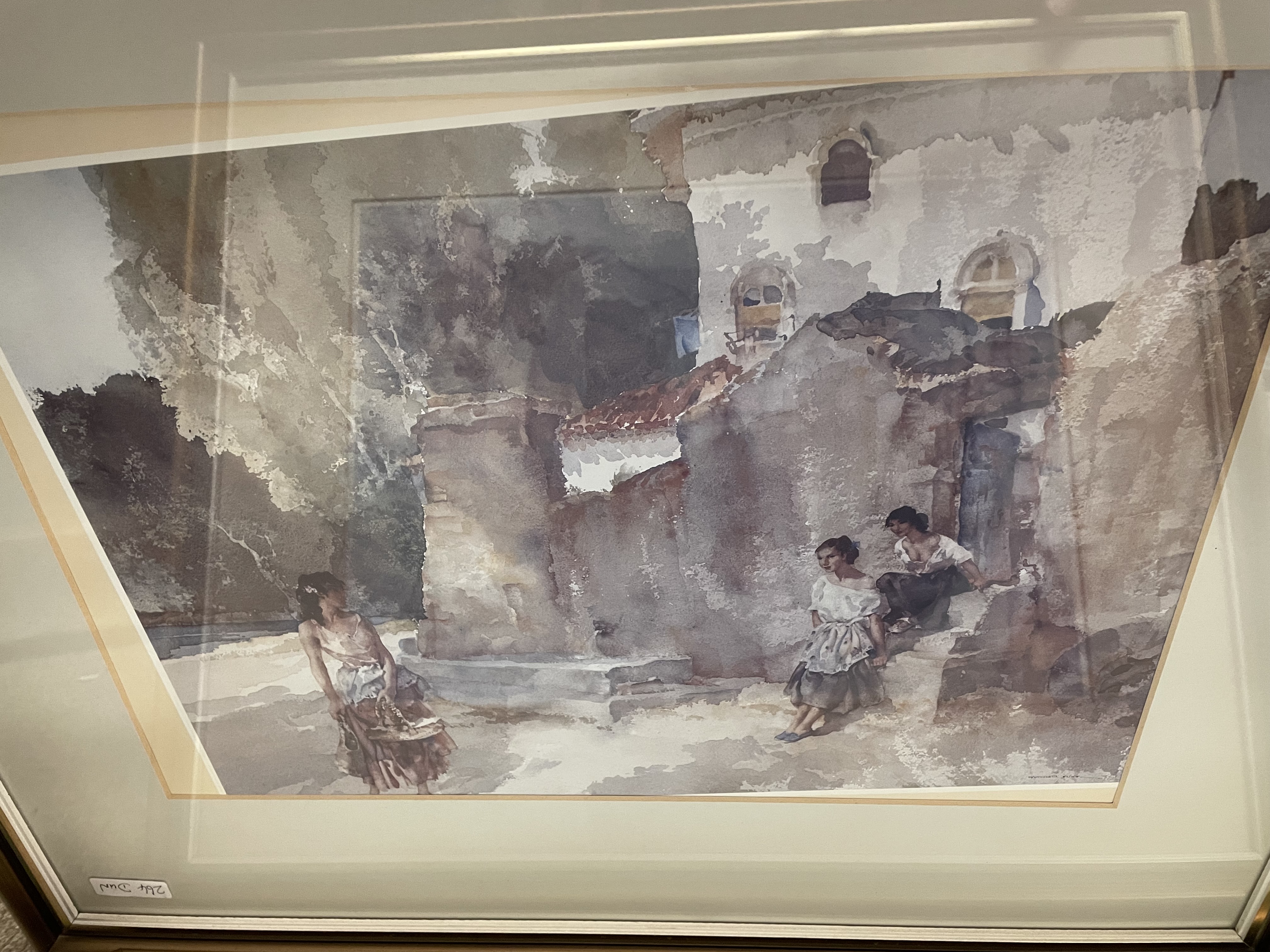 FIVE WILLIAM RUSSELL FLINT PRINTS FRAMED AND GLAZED - Image 4 of 6