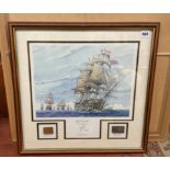 PRINT OF THE PAINTING BY STEPHEN ARCH PRIDE OF THE FLEET LIMITED EDITION 504/1805