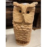 CARVING OF THE OWL 48CM H