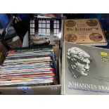 TWO BOXES OF LPS AND BOX SETS