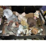 BOX CONTAINING CAPO FIGURE GROUP AF, PIG FIGURE,