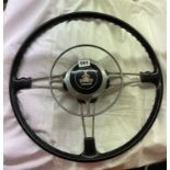 VINTAGE ROVER MOTOR CAR STEERING WHEEL