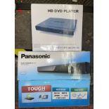 BOXED PANASONIC DVD CD PLAYER AND HD DVD PLAYER