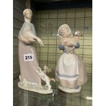 LLADRO AND NAO SPANISH PORCELAIN FIGURE GROUPS
