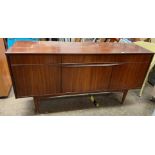 1960S DARK WOOD LONG SIDEBOARD