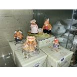 ROYAL DOULTON BRAMBLY HEDGE FIGURES - LILY WEAVER, MR APPLE,