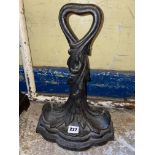 CAST IRON ACANTHUS DOOR STOP 38CM H APPROX