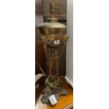 19TH CENTURY CASSOLETTE CONVERTED TO TABLE LAMP