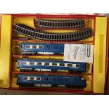 TRI-ANG ELECTRIC TRAIN SET 'THE BLUE PULLMAN' WITH TRACK AND TRANSFORMER BOX
