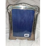 SHEFFIELD SILVER ART NOUVEAU STYLE EASEL BACK PHOTOGRAPH FRAME