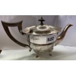 BIRMINGHAM SILVER BATCHELOR TEAPOT 14OZ APPROX