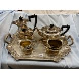 EPNS FIVE PIECE TEA AND COFFEE SERVICE