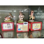 THREE ROYAL DOULTON BUNNYKINS FIGURES - FATHER BUNNYKIN,