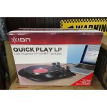 ION QUICK PLAY USB POWERED TURNTABLE