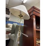 BRASS EFFECT BARLEY TWIST LAMP STANDARD