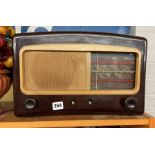 BROWN BAKELITE MAINS RADIO