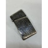SILVER SLIGHTLY CONVEX ENGRAVED CASE HINGE AS FOUND