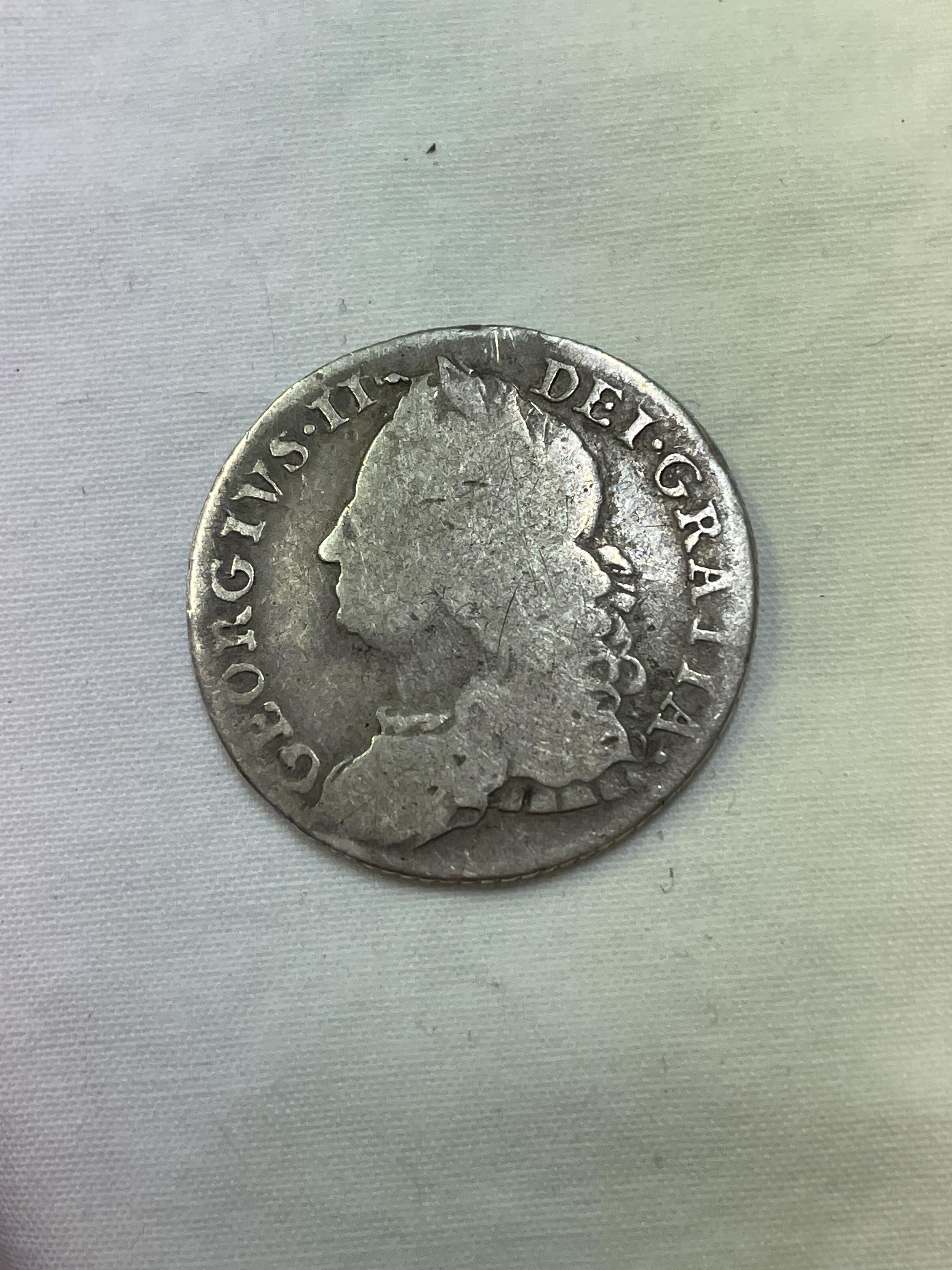 GEORGE II ONE SHILLING PIECE - Image 2 of 2