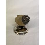 BIRMINGHAM SILVER NOVELTY PIN CUSHION IN THE FORM OF A CHICK
