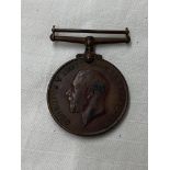 WWI MEDAL FOR WAR SERVICE MERCANTILE MARINE 1914-1918 CHARLES H.