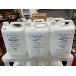 5 X FIVE LITRE BOTTLES OF ALCOHOL FREE BACTERIA KILLING SANITIZER