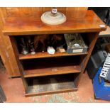 VICTORIAN ROSEWOOD DWARF BOOKCASE