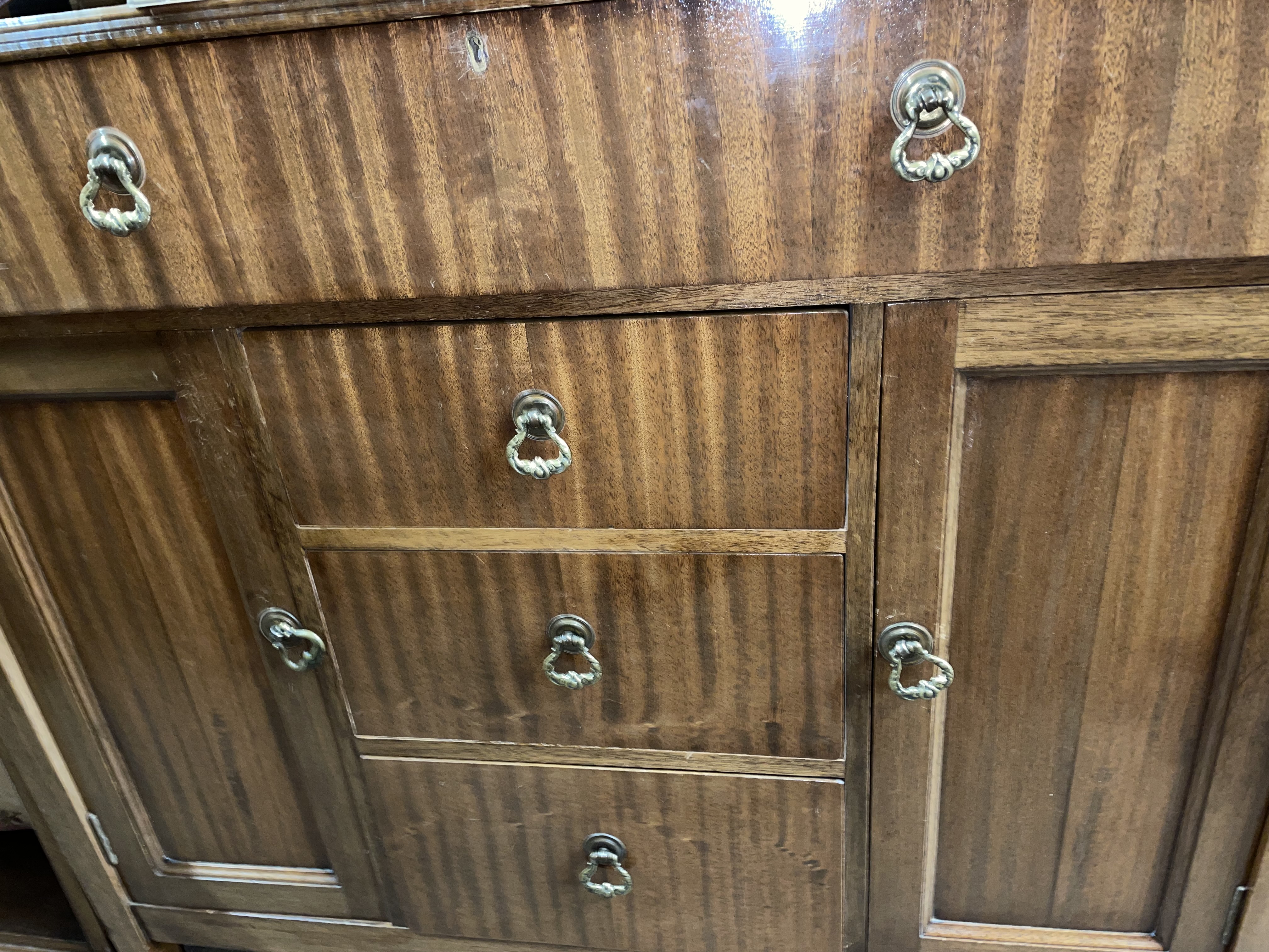 MAHOGANY CHEST OF DRAWERS WITH FALL DOWN FLAP - Image 2 of 3