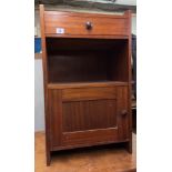 MAHOGANY BEDSIDE CUPBOARD