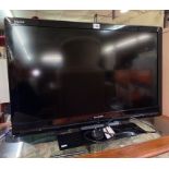 SHARP AQUOS COLOUR TV AND MEDIA STAND