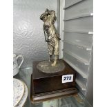 HARRY VARDON PEWTER GOLFING FIGURE