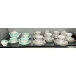 SUSIE COOPER TETE A TETE AND NORITAKE LONGWOOD TEASET