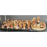 COLLECTION OF PENDELFIN NOVELTY RABBIT FIGURES