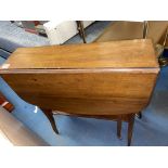 EDWARDIAN SUTHERLAND DROP FLAP TABLE