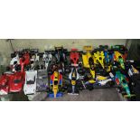 BURAGO AND OTHER PLASTIC FORMULA ONE AND RALLY RACING CAR MODELS