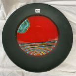 POOLE POTTERY LIMITED EDITION HAND PAINTED MILLENNIUM PLATE DIAMETER 41CM APPROX
