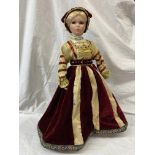 BOXED DOLL ANNE OF CLEVES BY REGENCY FINE ARTS