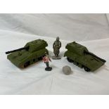 BAG - TWO MATCH BOX DIECAST MILITARY VEHICLES,