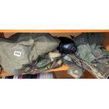 WATER CANTEEN AND KIT BAG AND OTHER CAMOUFLAGE APPAREL