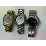 GENTS ROAMER SEIKO AND SEKONDA WRIST WATCHES