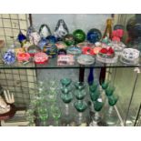 SELECTION OF VARIOUS PAPER WEIGHTS, MURANO AND SCOTTISH EXAMPLES,