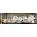 SHELF OF SELECTION BONE CHINA, CABINET CUPS AND TEA WARES, PARAGON, ROYAL CROWN DERBY,