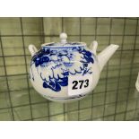 CHINESE BLUE AND WHITE GLOBULAR TEAPOT